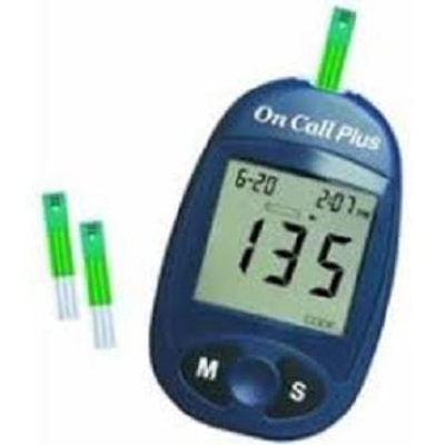Picture of ON CALL PIUS Blood Glucose Test Strips 50 Pcs Blue