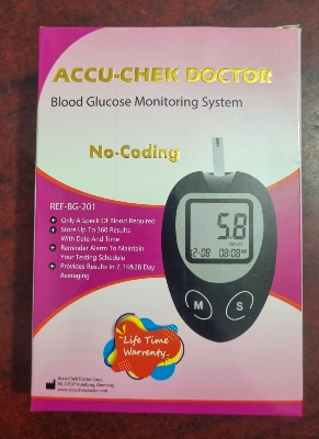 Picture of Accu Chek Doctor Instants Blood Glucose Monitor digital machine Black
