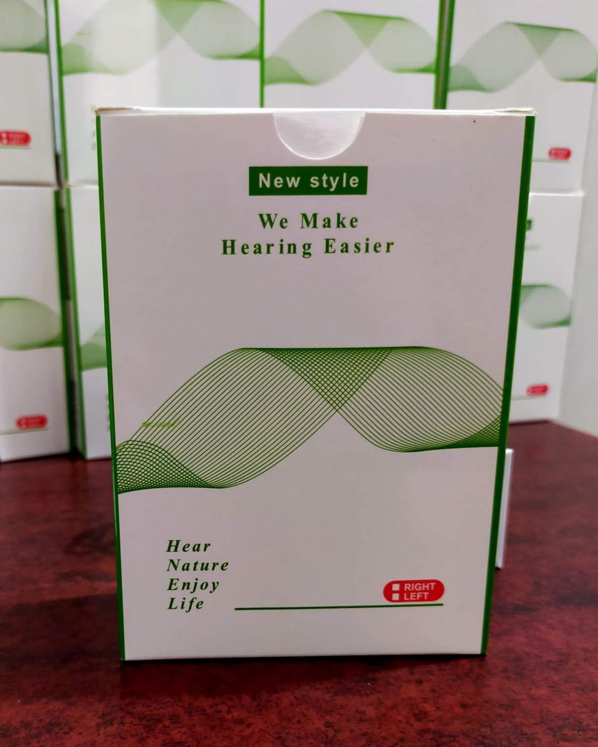 Picture of Rionet Rechargeable Digital Hearing Aid, High Range BTE Rechargeable Hearing aid with high Power Made In Japan Multicolor