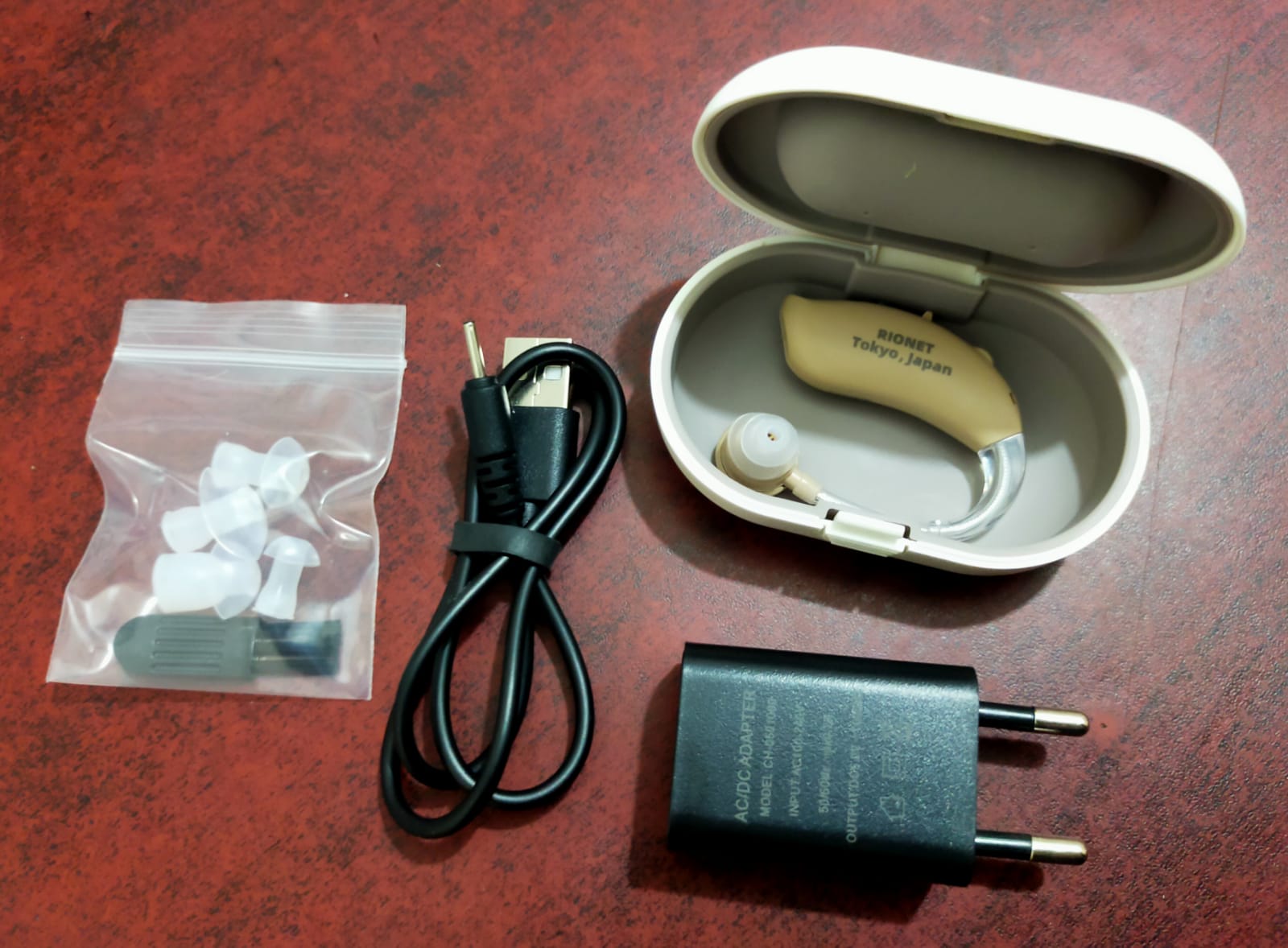 Picture of Rionet Rechargeable Digital Hearing Aid, High Range BTE Rechargeable Hearing aid with high Power Made In Japan Multicolor