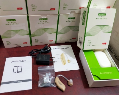 Picture of Rionet Rechargeable Digital Hearing Aid, High Range BTE Rechargeable Hearing aid with high Power Made In Japan Multicolor