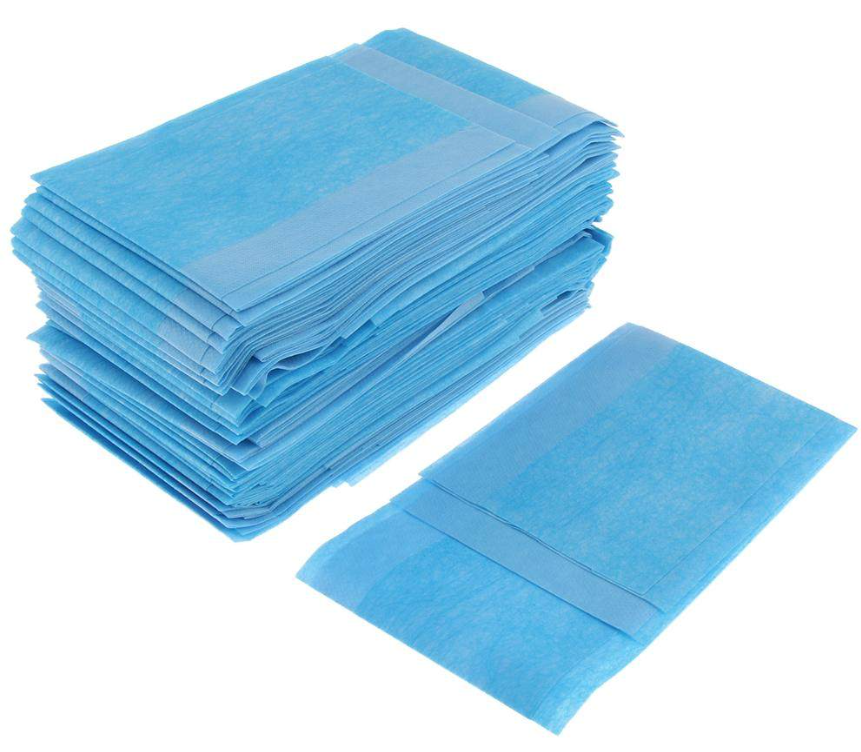 Picture of Plain Rectangular Underpad Sheet 60X90CM Blue