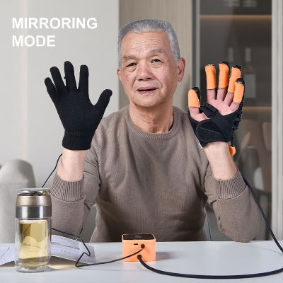 Picture of Hand Rehabilitation Robot for Better Movement Yellow
