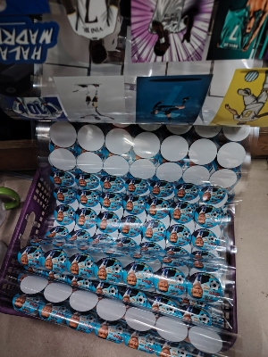 Picture of Costom UV DTF Stickers print. Long-lasting waterproof durable quality print. Size 11*16 inchi Multicolor