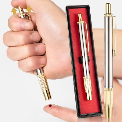Picture of Hijama pen 1-Head Lancing Device for Hijama Cupping set Silver