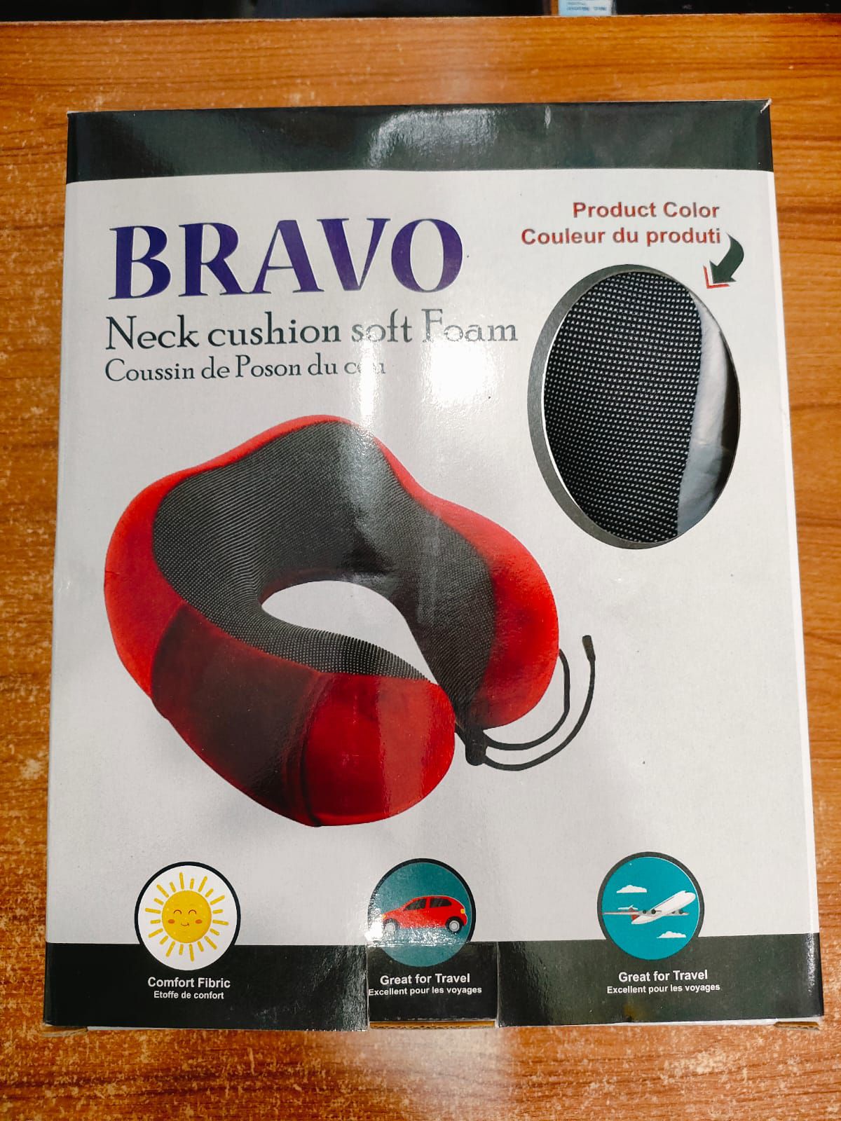 Picture of Travel  Neck Cushion Soft Foam BRAVO Silver