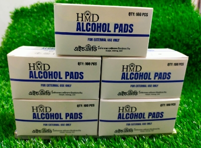 Picture of HMD 70% Isopropyl Alcohol Pad 500 Pcs 5 box| Disinfecting Wipes | Virus Cleaning Antiseptic 
