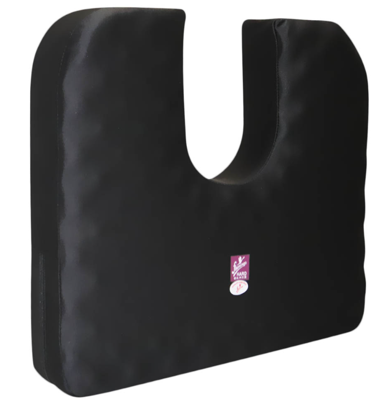 Picture of Flamingo Soft Coccyx Memory Foam soft Seat Cushion for sciatica, tailbone, coccyx, back pain relief and Orthopedic Cushion (Universal) Black