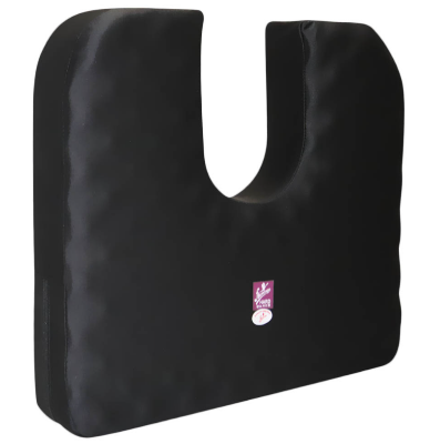 Picture of Flamingo Soft Coccyx Memory Foam soft Seat Cushion for sciatica, tailbone, coccyx, back pain relief and Orthopedic Cushion (Universal) Black
