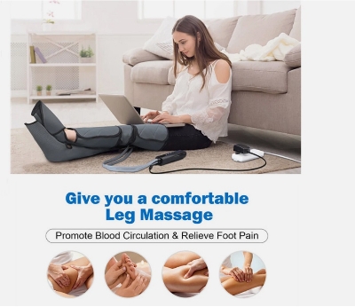 Picture of Air Compression Foot and Leg Massager Circulation & Relaxation – 4 Intensities with 6 Modes to Reliefs Pain 