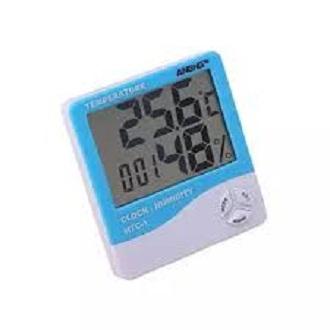 Picture of HTC-1 Digital Thermometer Hygrometer Weather - White and Blue