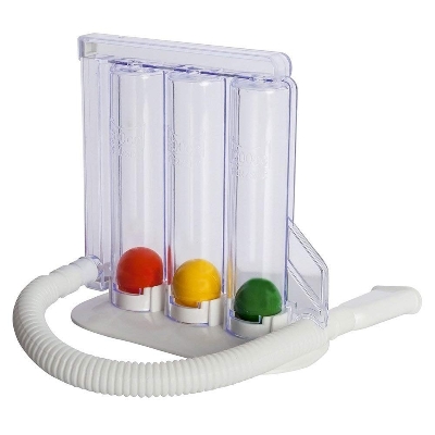 Picture of Respirometer Three Ball Breathing Exerciser 1pcs White