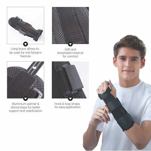 Picture of Forearm Splint brace .(Universal) Black