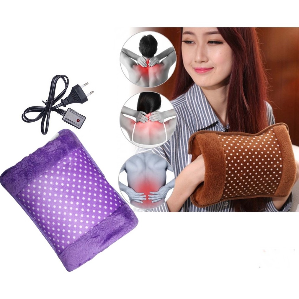 Picture of heating bag, hot water bags for pain relief, heating bag electric, Heating Pad-Heat Pouch Hot Water Bottle Bag, Electric Hot Water Bag,Heating Pad For Pain Relief (Multicolor)
