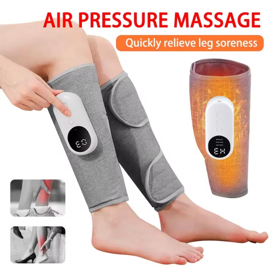 Picture of Leg and Foot Massager Automatic Kneading Pneumatic Air Wave Leg Instrument Electric Hot Compress Leg Massager ASH