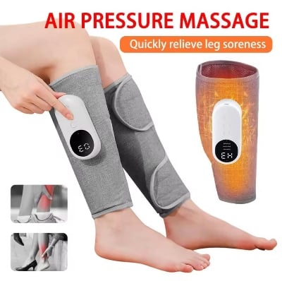Picture of Leg and Foot Massager Automatic Kneading Pneumatic Air Wave Leg Instrument Electric Hot Compress Leg Massager ASH