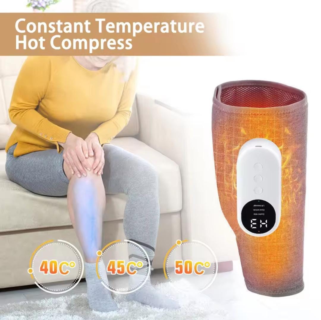 Picture of Leg and Foot Massager Automatic Kneading Pneumatic Air Wave Leg Instrument Electric Hot Compress Leg Massager ASH