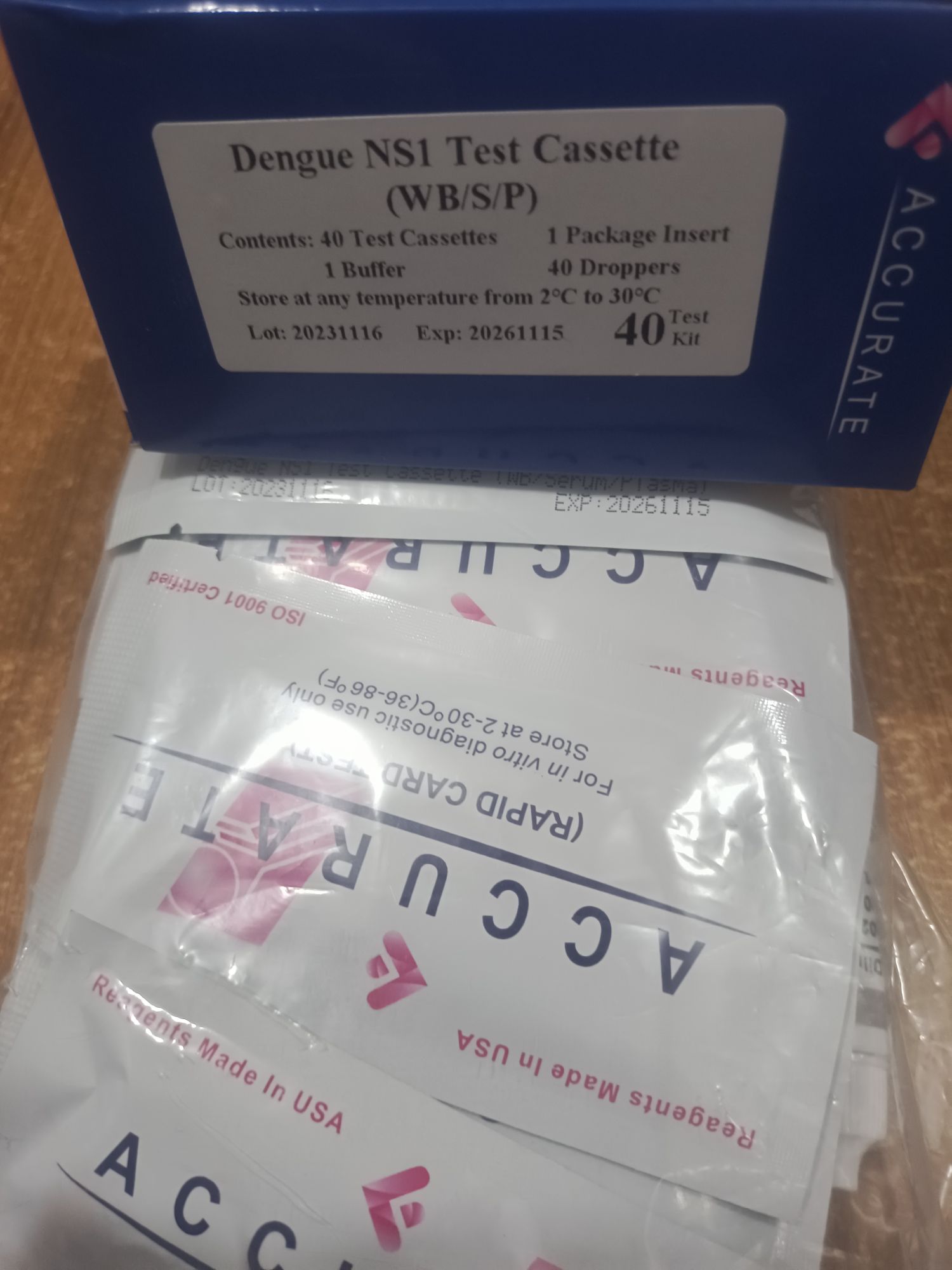 Picture of Dengu Device Accurate NS1( 40)  pis box White