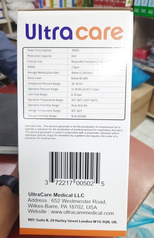 Picture of Ultra Care Compact Nebulizer Machine 