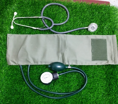 Picture of Super Care Aneroid Sphygmomanometer with Double Head Stethoscope 