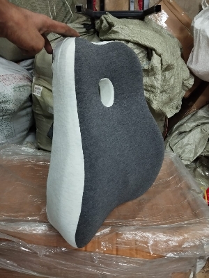 Picture of Back Support  Memory Foam Back Rest for Office Chair, Chair Back Support for Back Pain Relief, for Office/Home Chair & Car Seat, Removable Cover Grey
