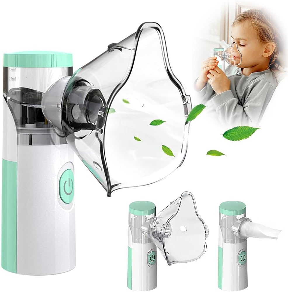 Picture of Portable Mess Nebulizer Machine for Adults and Children, Medical Atomizer, Silent Inhalear, Humidifier 