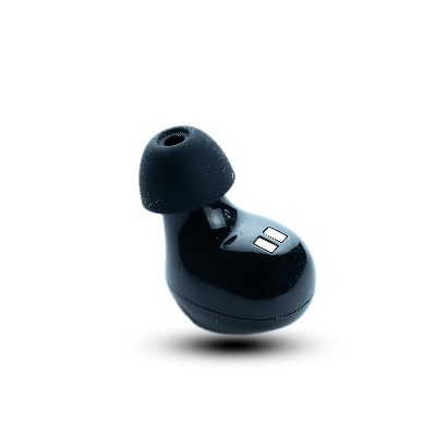 Picture of Digital Wireless Finger Touch Single ear Volume Adjustment Portable designe Axon K-81 CIC Hearing Aid (Black) 
