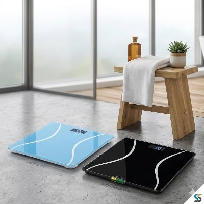 Picture of Scale for Body Weight, Digital Bathroom Scale, Weight Scales for People,Body Scale,Black,Max:400LB/180KG,2 Weighing Units: LB/KG Multicolor