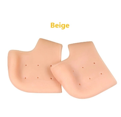 Picture of 2 pieces Heel Protector Protective Sleeve Heel Spur Pads for Relief Plantar Fasciitis Heel Pain Reduce Pressure on Heel 