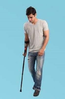 Picture of Elbow Crutch Stick Adjustable ( Black & Ash )