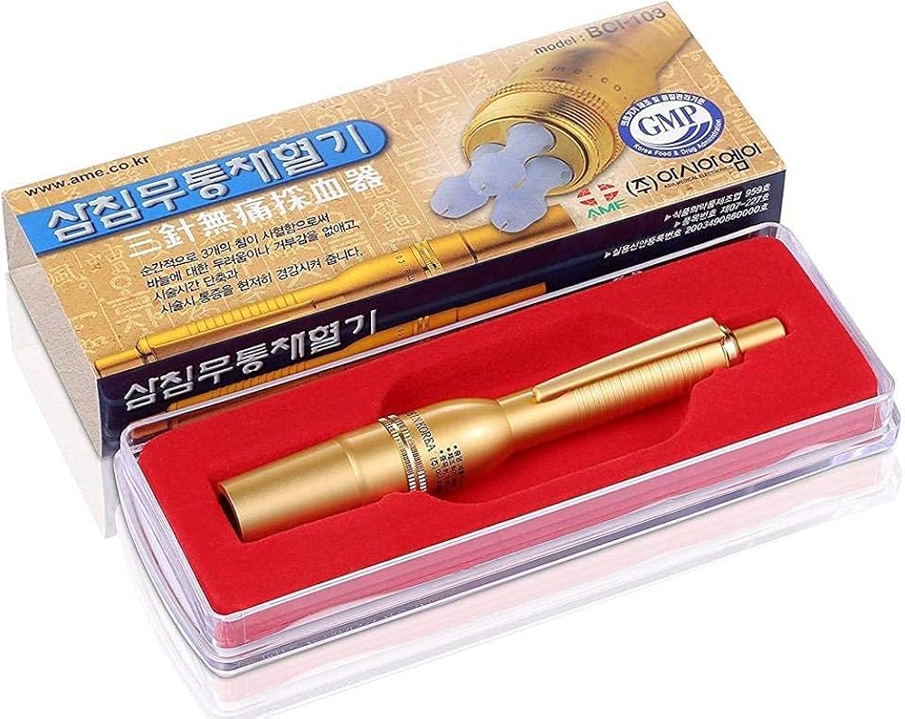 Picture of Hizama pen 3-H Lancing Device for Hizama Cupping Therapy With Lancet 100 pcs Free 