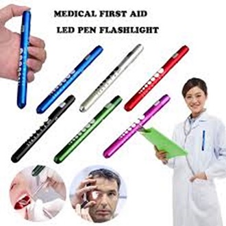 Picture of Medical First Aid LED Pen Light Flashlight Torch Doctor Nurse ENT Emergency Use Torch Light Blue