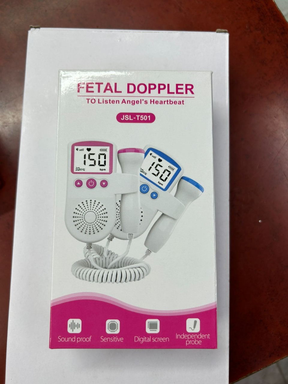 Picture of Ultrasonic Fetal Doppler Select for You Baby Fetal Heart Rate Monitoring Multicolor