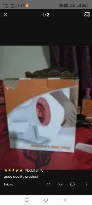 Picture of Infrared Light Heat Lamp for Red Light Therapy - Promotes Blood Circulation and Relieves Pain (100W) 