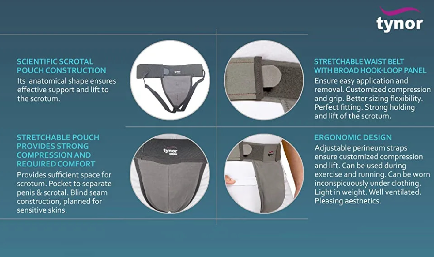 Picture of Tynor Scrotal Support Grey