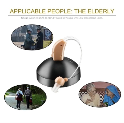 Picture of Rechargeable Hearing Aid for Seniors, Ear Care Tools, Adjustable Sound Amplifier, Hearing Loss 