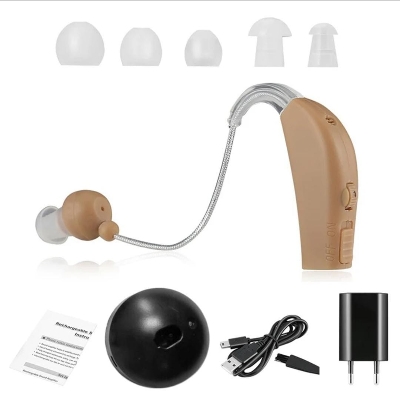 Picture of Rechargeable Hearing Aid for Seniors, Ear Care Tools, Adjustable Sound Amplifier, Hearing Loss 