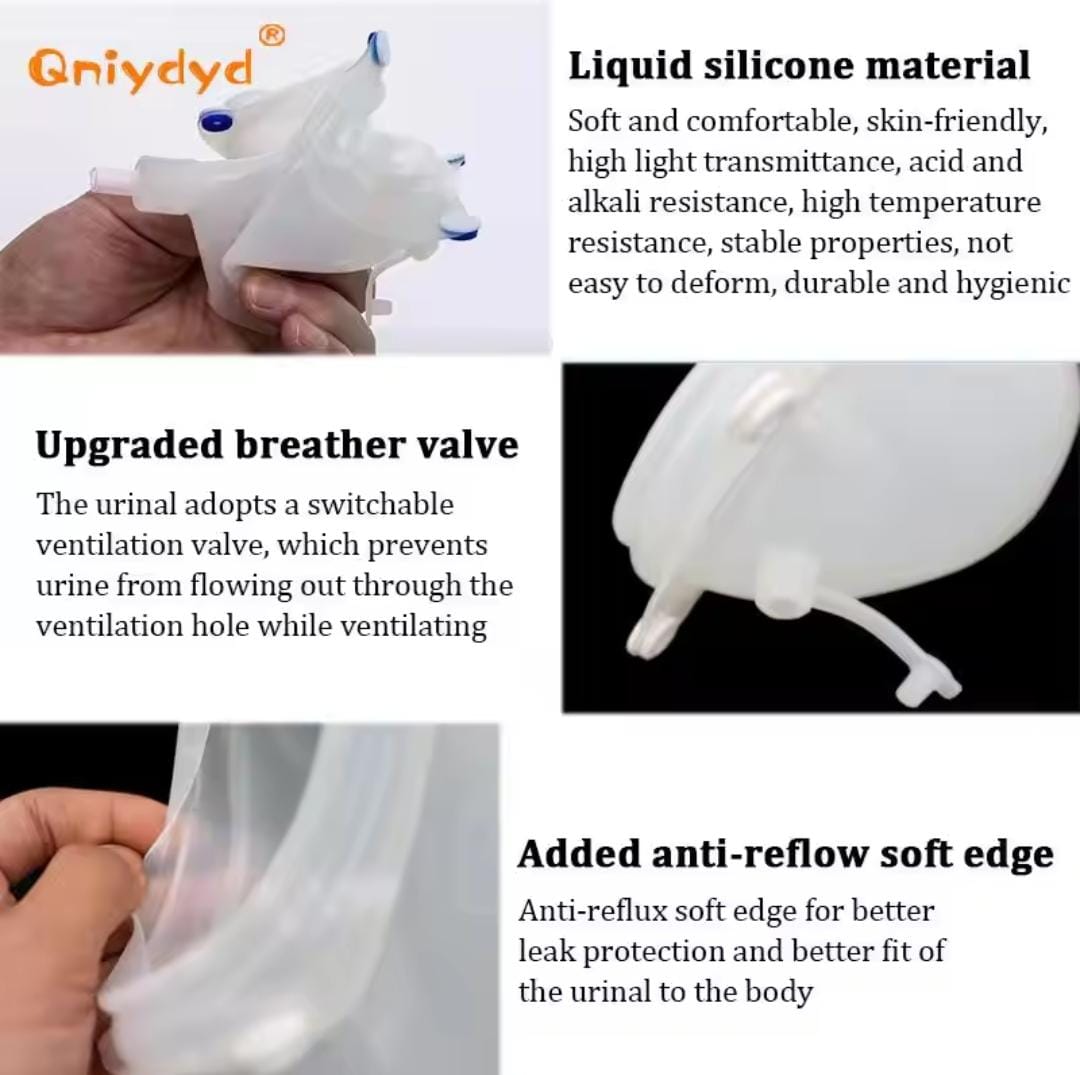 Picture of Portable Silicone Urine Bag 1000ml Urine Collector for Incontinence Medical Consumables/ Urice collector / Urine cup / Pampers 