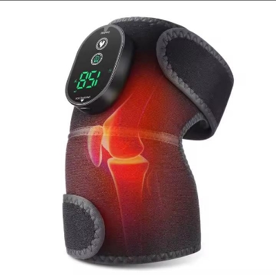 Picture of Cordless Knee Massager, Heated Knee Brace Wrap with Touch Screen Control, Adjustable Knee Shoulder Elbow Heating Pad, Heating Pad for Knee Elbow Shoulder Relax with Heat Black