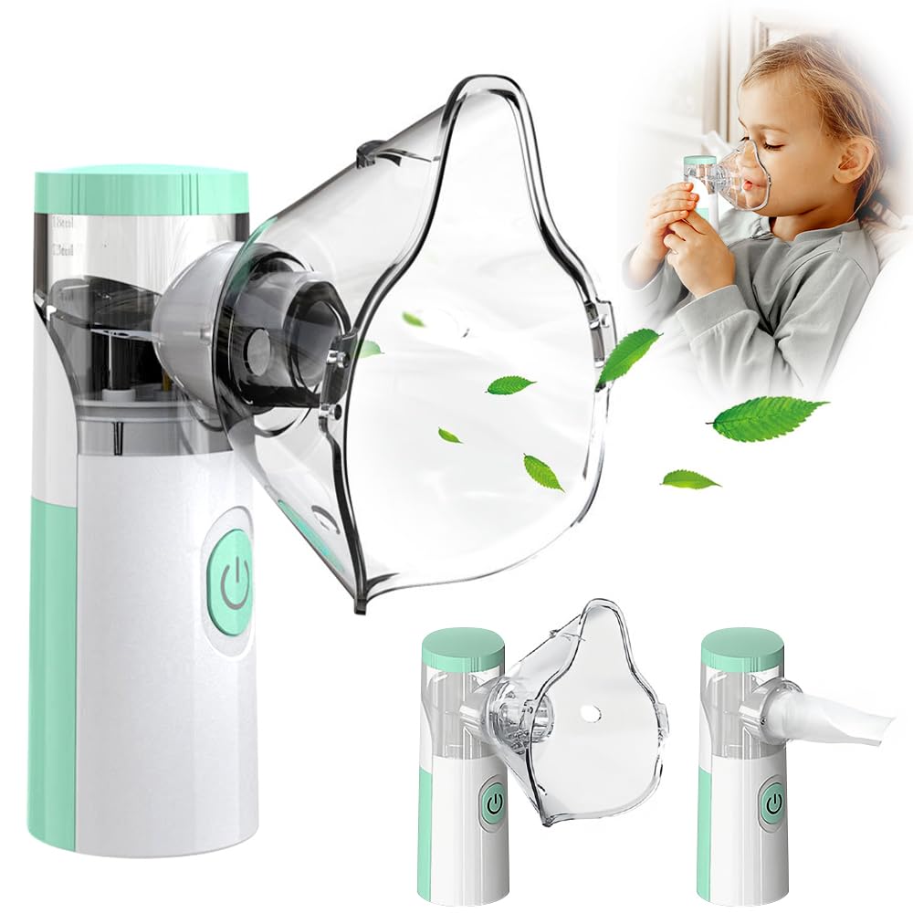 Picture of Handheld Portable Fine Atomization Nebulizer, Mesh Atomizer, Silent Inhaler, Nebulizer for Adults and Children Multicolor