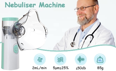 Picture of Handheld Portable Fine Atomization Nebulizer, Mesh Atomizer, Silent Inhaler, Nebulizer for Adults and Children Multicolor