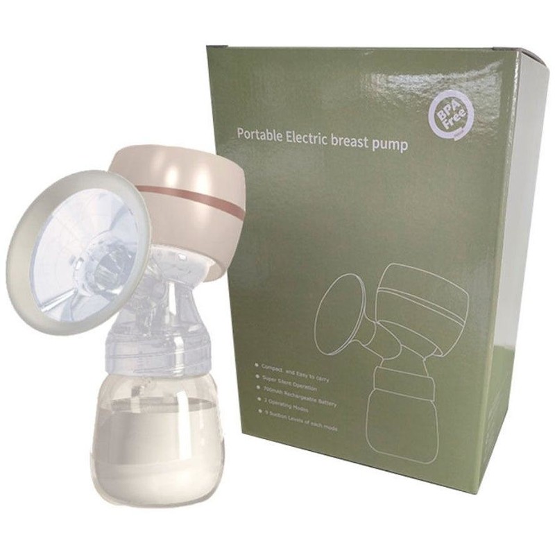 Picture of Bre ast Pump Electric Br east Pump Anti-Back Flow Bre ast Pump Low Noise Hands-Free Bre ast Pump Portable Rechargeable Bre ast Pump with 2 Modes and 9 Levels Memory Function Massage Mode LED Display 