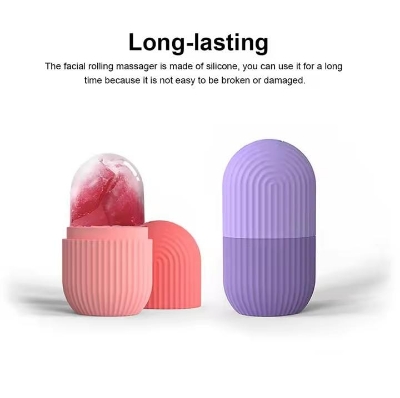 Picture of Ice Face Roller Facial Lifting Contouring Tools Silicone Ice Cube Trays Ice Globe Balls Eye Face Massager Beauty Skin Care Tools 