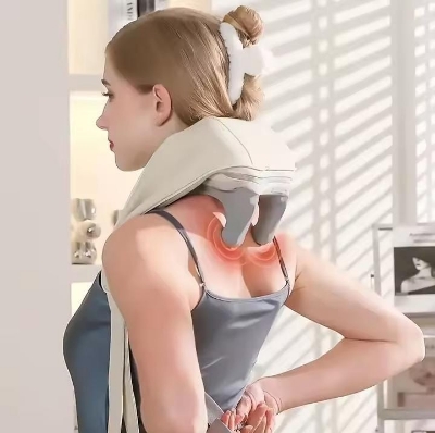 Picture of Neck and Back Massagerr, Massager with Heating, Body Massager for Body Aches and Pains Relief, Electric Wearable 5D Cervical Massage Machine for Deep Tissue Neck, Back, Shoulders,WaistandLegs 