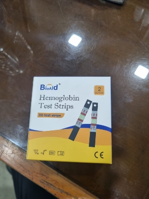 Picture of Bioaid Hemoglobin Meter kit with 50pcs Strips Multicolor