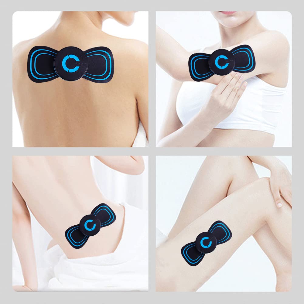 Picture of Neck Rechargeable Massager Electric Neck Massage EMS Cervical Vertebra Massage Patch for Muscle Pain Relief,Support Black