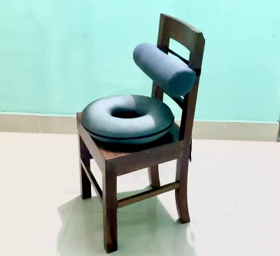 Picture of Cushion Pillow Nerve Tail bone Back Pain Natal Pain Relief Post Surgery Relief Chair & Car Seat Cushion Comfort Dark Ash