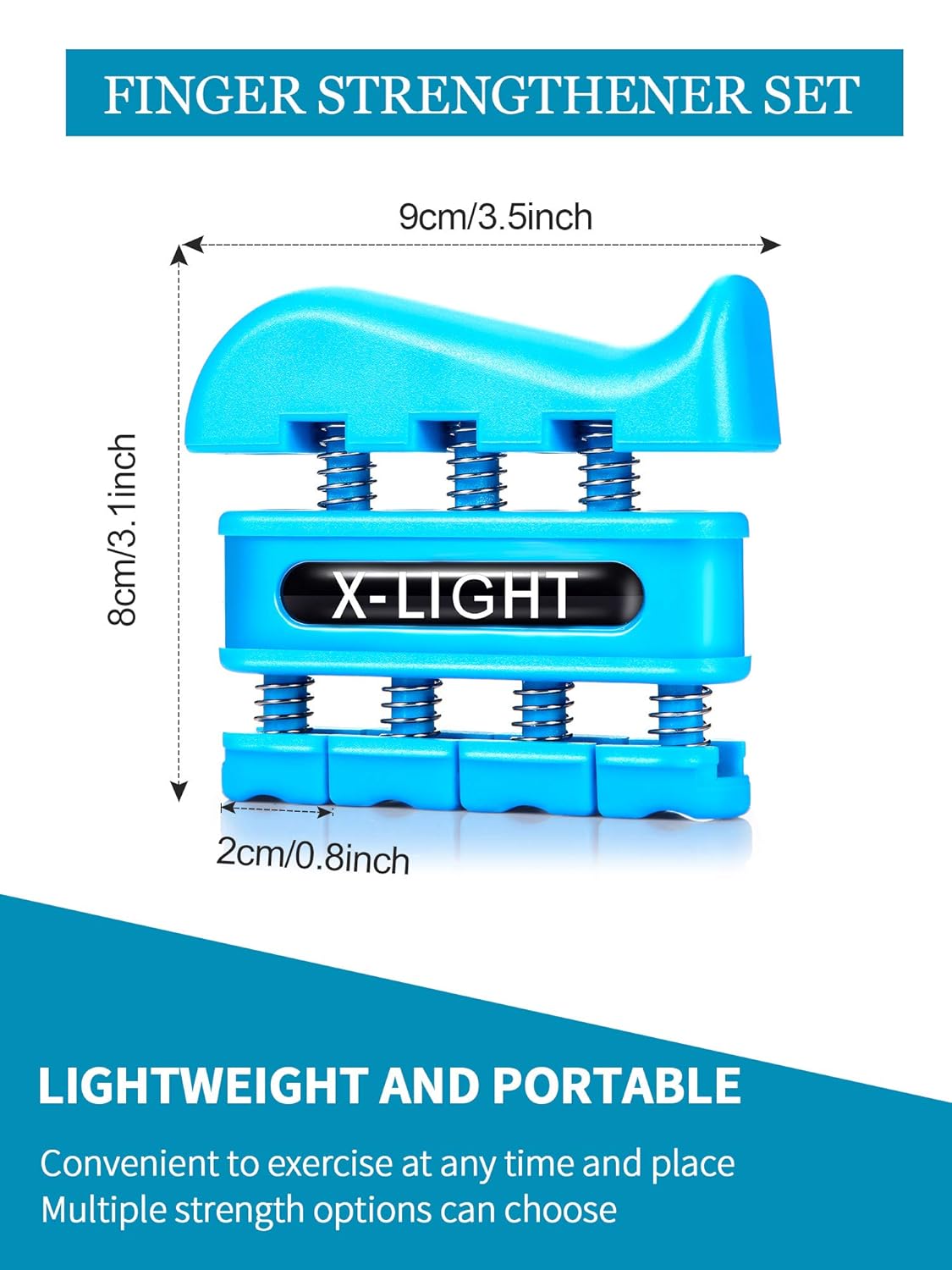 Picture of Finger Strengthener - Finger Exerciser for Forearm and Hand Strengthener - Hand Grip Workout Equipment for Musician, Rock Climbing and Therapy Multicolor