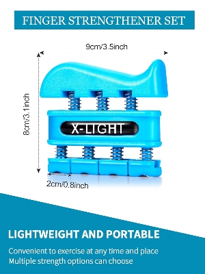 Picture of Finger Strengthener - Finger Exerciser for Forearm and Hand Strengthener - Hand Grip Workout Equipment for Musician, Rock Climbing and Therapy Multicolor