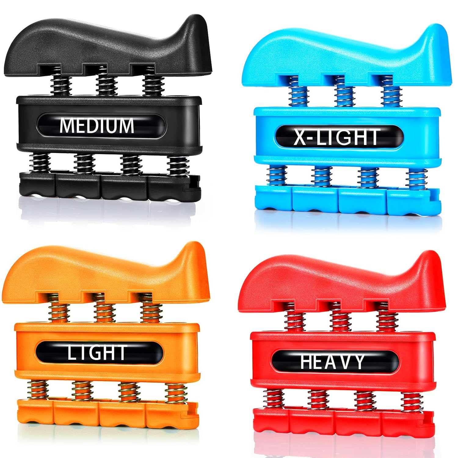 Picture of Finger Strengthener - Finger Exerciser for Forearm and Hand Strengthener - Hand Grip Workout Equipment for Musician, Rock Climbing and Therapy Multicolor
